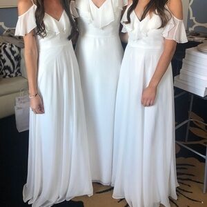 Dessy Collection White Maxi Dress